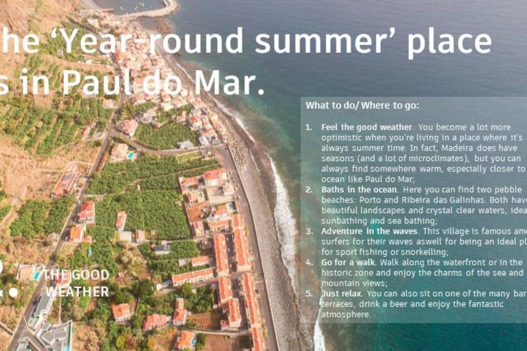 O Pomar - A Quiet Sunny Place With Amazing Sea Views Paul do Mar  Esterno foto